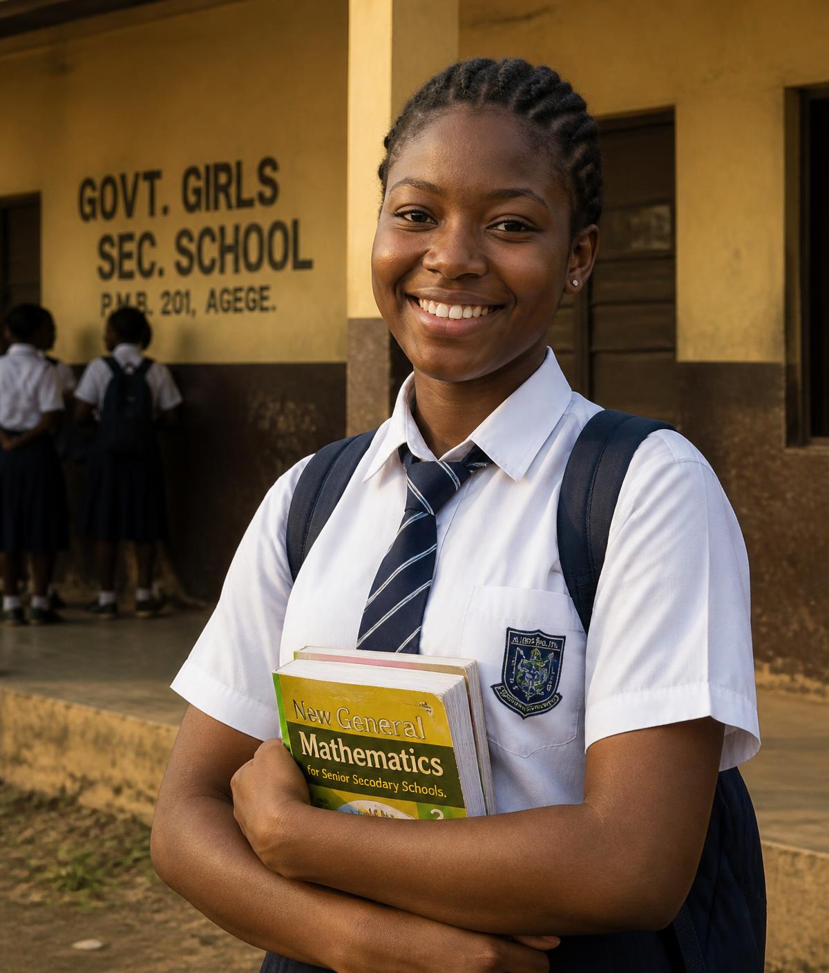 Students in a rural Nigerian classroom